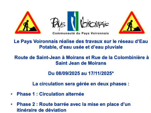 COLOMBINIERE: TRAVAUX !